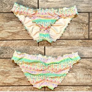 Victoria’s Secret Bikini Bottoms-White/Multi